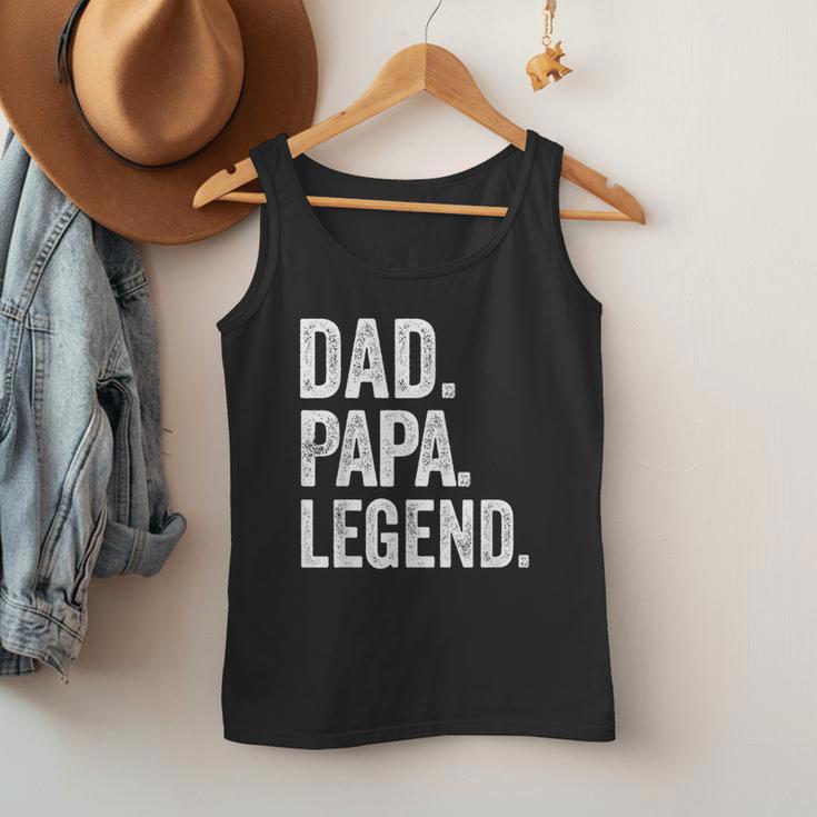 Dad Papa Legend Vintage Distressed Bold Papa Graphic Men Tank Top Dad Papa Legend Vintage Distressed Bold Papa Graphic Men Tank Top