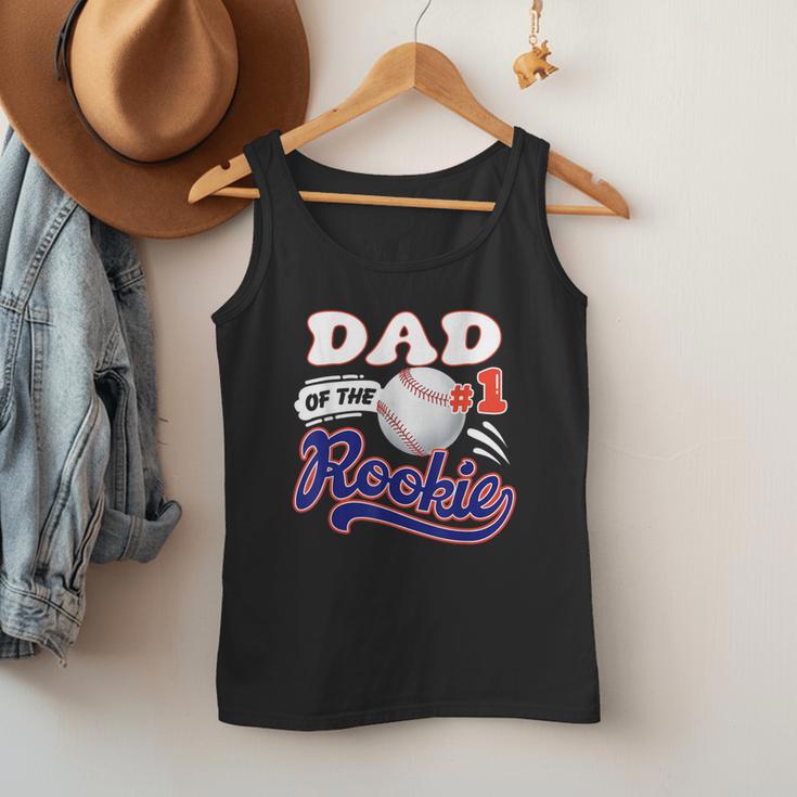 Dad Rookie Of Year 1st Birthday Baseball Theme Matching Men Tank Top