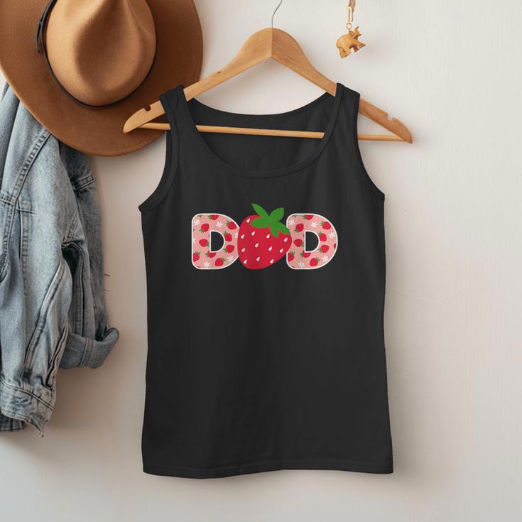 Dad Strawberry First Birthday Family Strawberry Men Tank Top