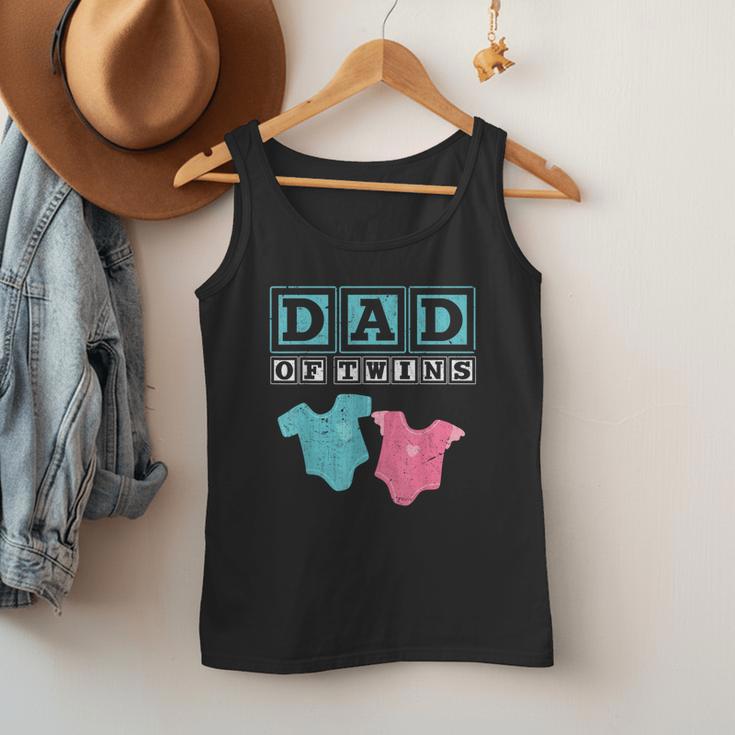Dad Of Twins Family Daddy Fathers Day Future Parents Men Tank Top