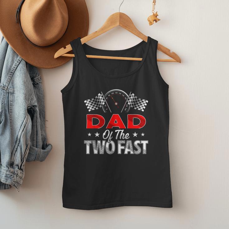 Dad Of The Two Fast Second Birthday Racing Car Family Men Tank Top Dad Of The Two Fast Second Birthday Racing Car Family Men Tank Top