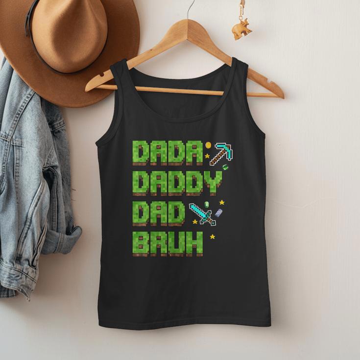 Dada Daddy Dad Bruh Father's Day Game Pixel Men Tank Top
