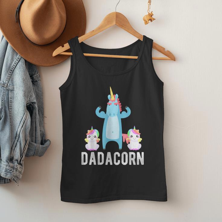 Dadacorn Unicorn Lover Tee For Papa Dad And Kid Men Tank Top