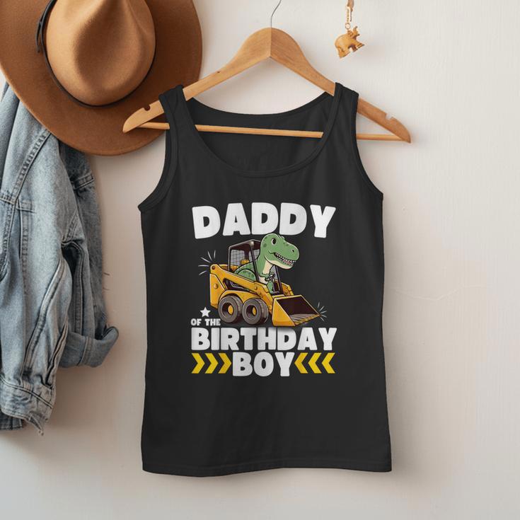 Daddy Of The Birthday Boy Dinosaur Construction Worker Truck Men Tank Top