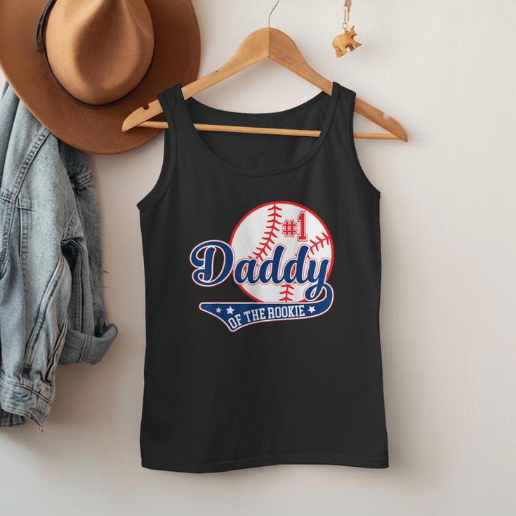 Daddy Of Rookie 1st Birthday Baseball Theme Matching Party Men Tank Top