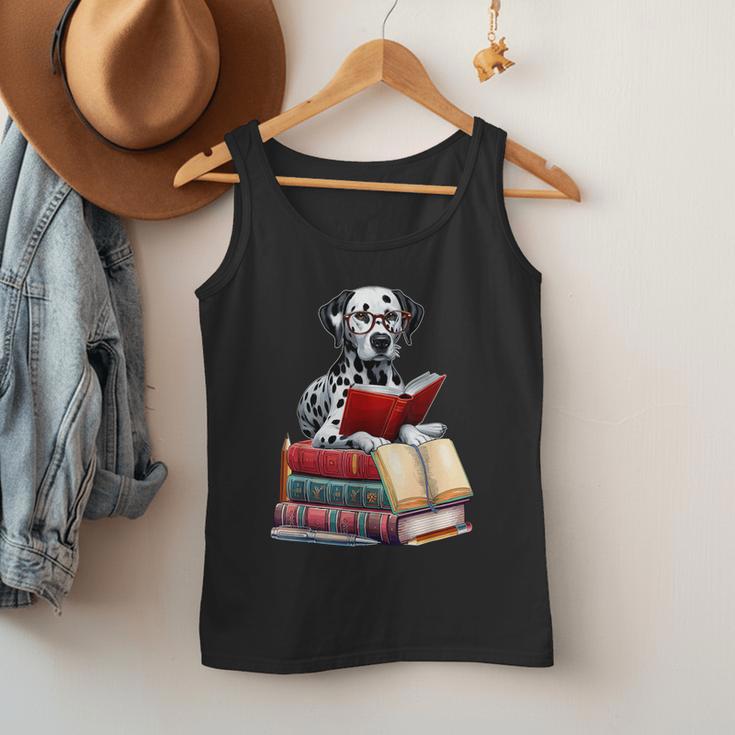 Dalmatian Reading Books Matching Bookworm Readers Librarian Men Tank Top Dalmatian Reading Books Matching Bookworm Readers Librarian Men Tank Top
