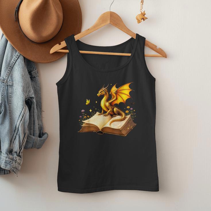 Dragon Fantasy Book Lover Bookish Reader Bookworm Wildflower Men Tank Top Dragon Fantasy Book Lover Bookish Reader Bookworm Wildflower Men Tank Top