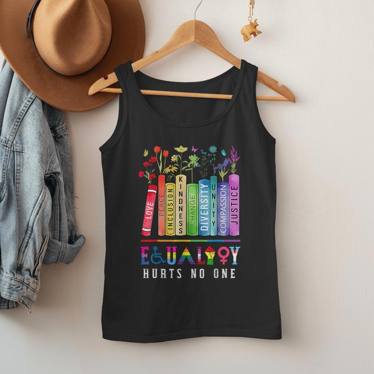Equality Hurts No One Floral Books LGBTQ Pride Human Rights Men Tank Top Equality Hurts No One Floral Books LGBTQ Pride Human Rights Men Tank Top