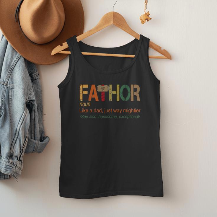FA-Thor Like Dad Just Way Mightier Hero Fathers Day Small Men Tank Top