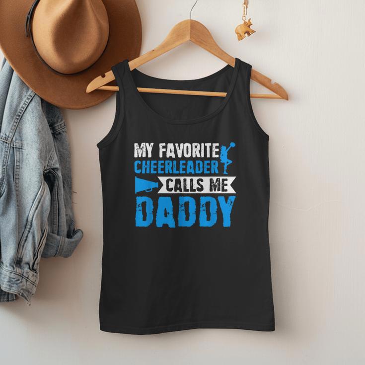 My Favorite Cheerleader Calls Me Daddy Cheer Dad Fathers Day Men Tank Top