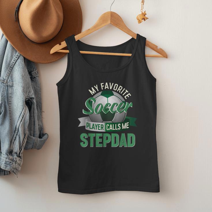 My Favorite Soccer Player Calls Me Stepdad Father's Day Men Men Tank Top