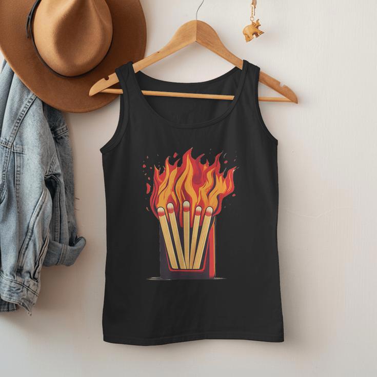 Flames And Lighter Costume For Matchbook Lovers Men Tank Top