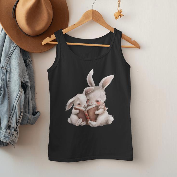 Funny Book Reading Quote For Women And Girls Rabbits Men Tank Top