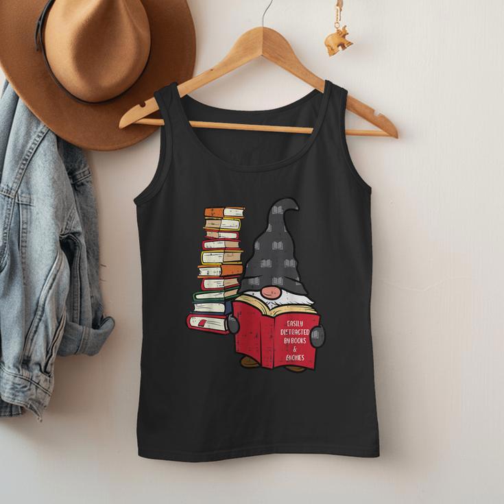 Gnome Read Reading Book Librarian Across America Women Kids Men Tank Top