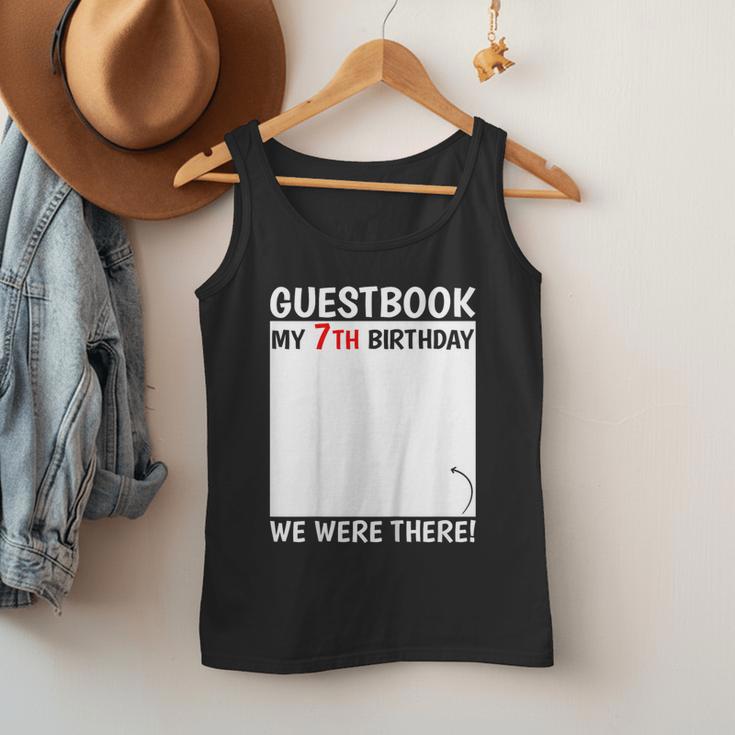Guestbook 7th Birthday 7 Year Old Born 2018 Bday Men Tank Top