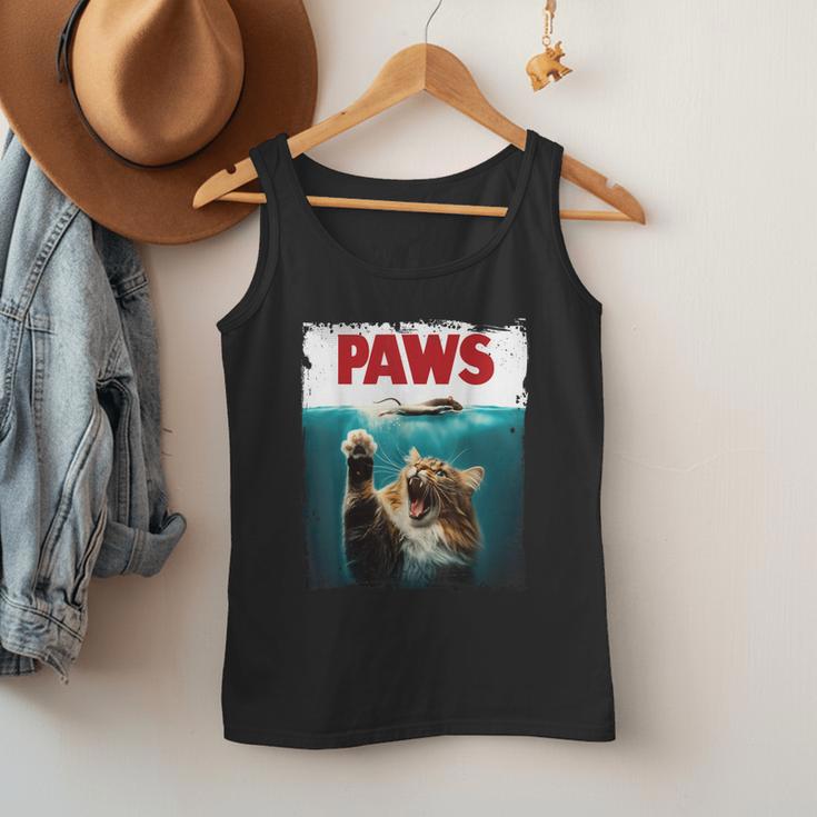 Humorous Paws Parody Cat Mouse For Cat Lover Cat Mom Cat Dad Men Tank Top