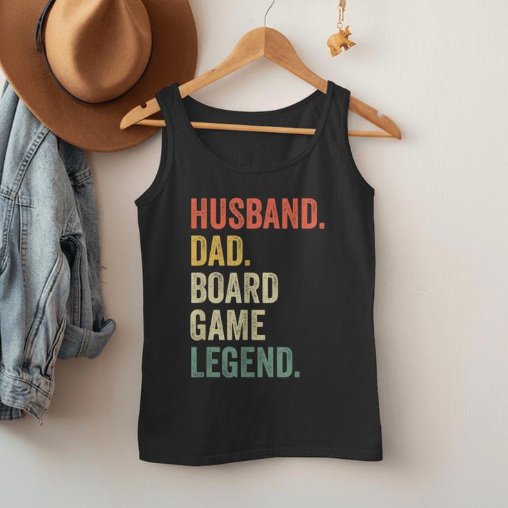 Husband Dad Board Game Night Legend Father Vintage Men Tank Top