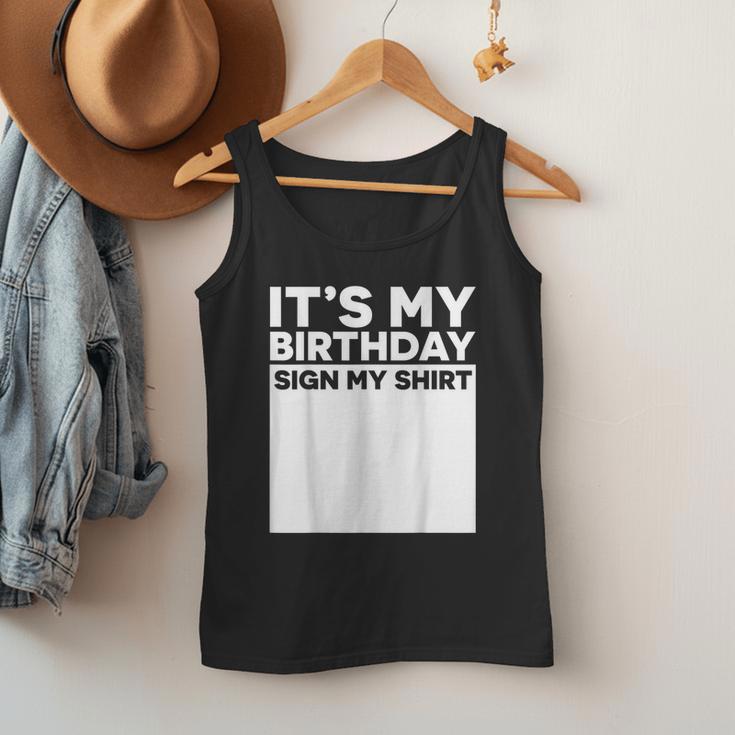 It's My Birthday Sign Boy Men Decoration Guestbook Men Tank Top