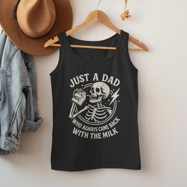 Just A Dad Who Always Came Back Skeleton Fathers Day Men Tank Top
