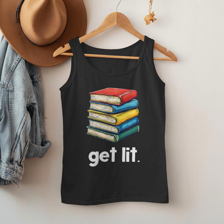 Get Lit With Books Men Tank Top Get Lit With Books Men Tank Top