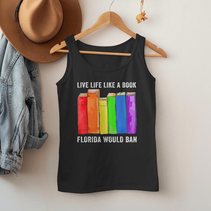 Live Life Like A Book Florida Would Ban LGBT Month Men Tank Top