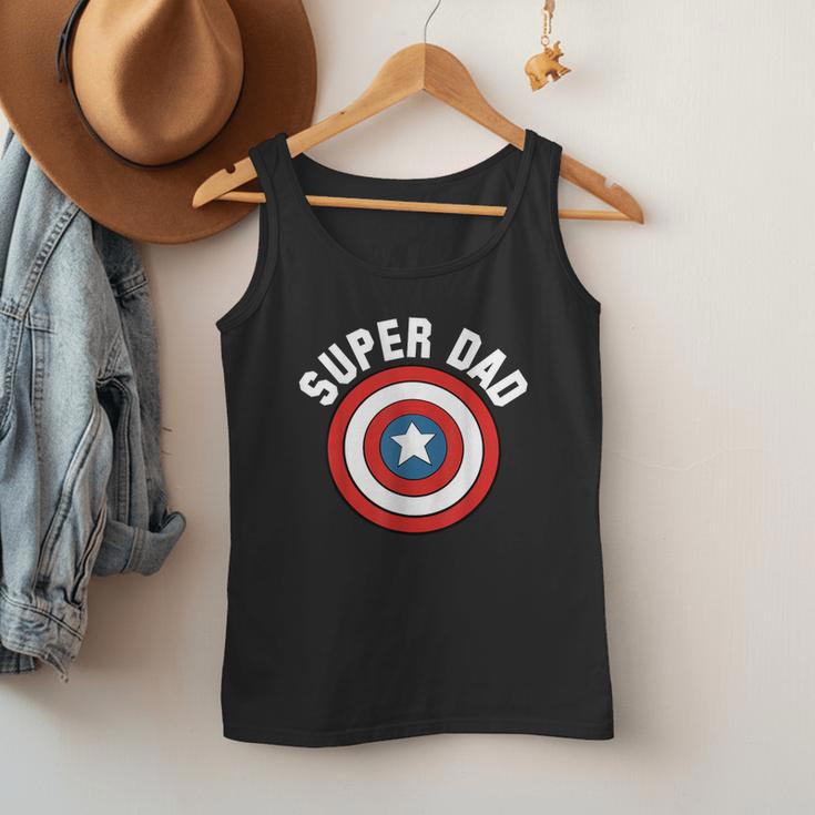 Marvel Father's Day Super Dad Captain America Shield Men Tank Top Marvel Father's Day Super Dad Captain America Shield Men Tank Top