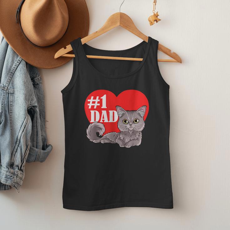 Nebelung Cat 1 Dad Father's Day Daddy Heart Decor For Men Women Kids Men Tank Top