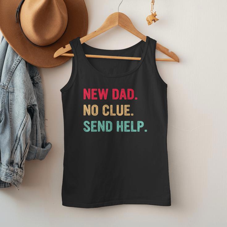 New Dad No Clue Send Help Vintage Men Tank Top New Dad No Clue Send Help Vintage Men Tank Top