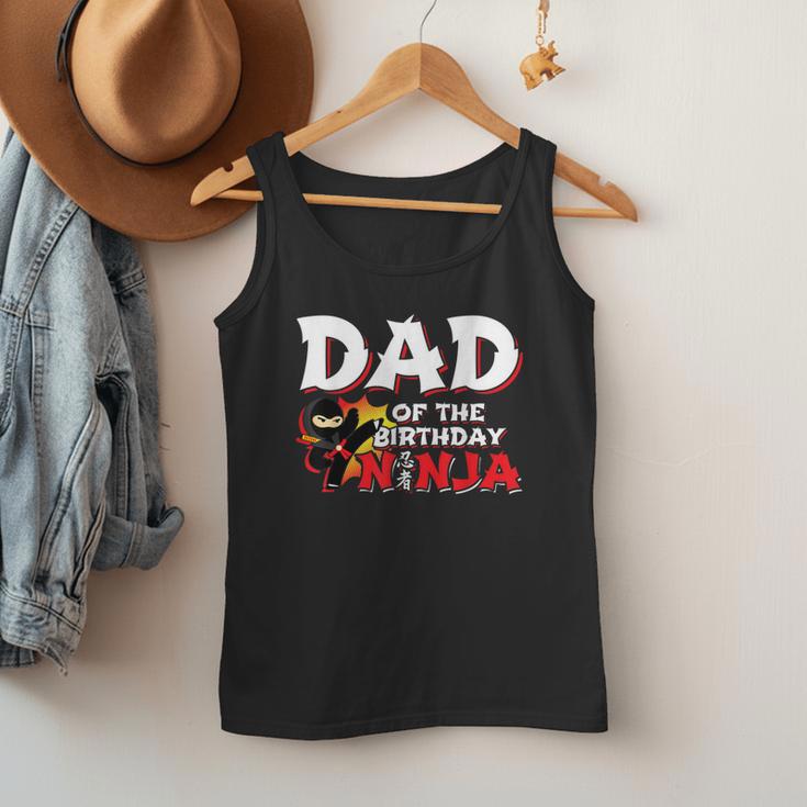 Ninja Birthday Party Dad Of The Birthday Ninja Small Men Tank Top