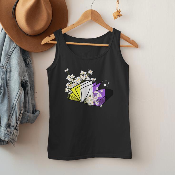Non-Binary Book Lover Nonbinary Daisy LGBT Reading Pride Men Tank Top Non-Binary Book Lover Nonbinary Daisy LGBT Reading Pride Men Tank Top