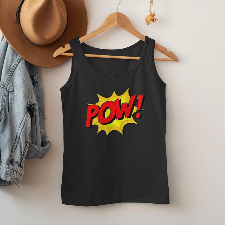 POW -Adults Kids Comic Book Cartoon Pop Art Novelty Sarcastic Men Tank Top POW -Adults Kids Comic Book Cartoon Pop Art Novelty Sarcastic Men Tank Top