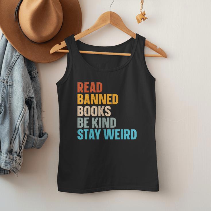 Read Banned Books Be Kind Stay Weird Men Tank Top