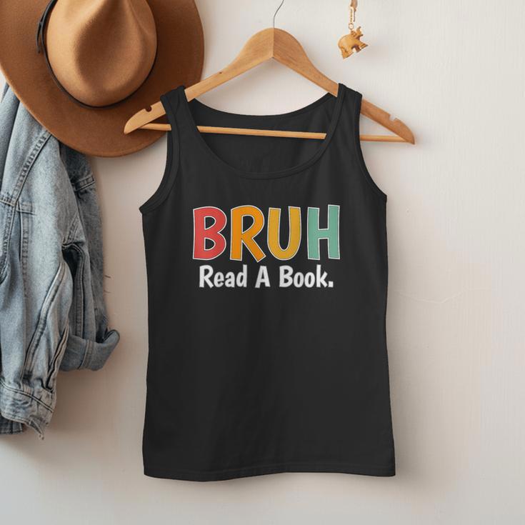 Read A Book Bruh English Teacher Reading Read A Book Men Tank Top