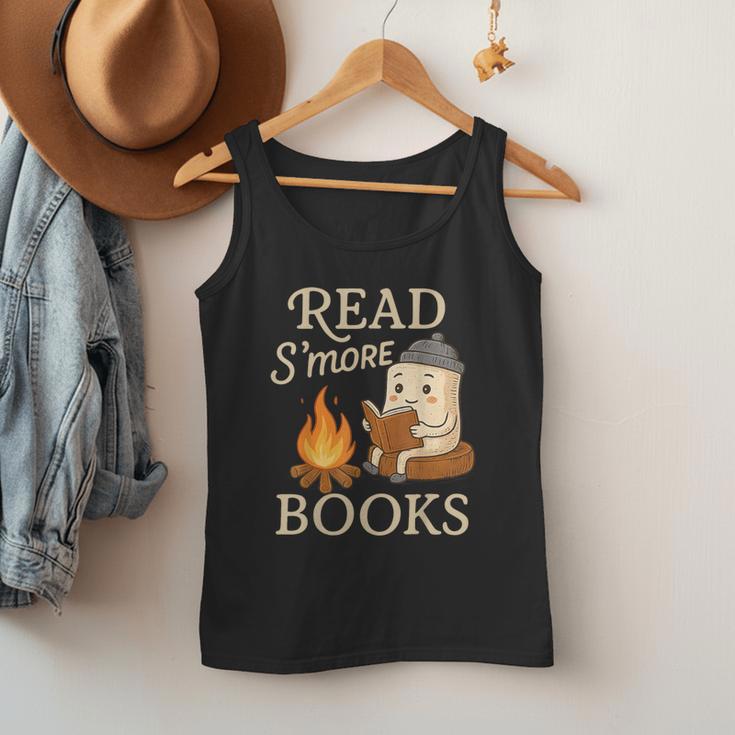 Read S'More Books Campfire Reading Book Lovers Camper Men Tank Top