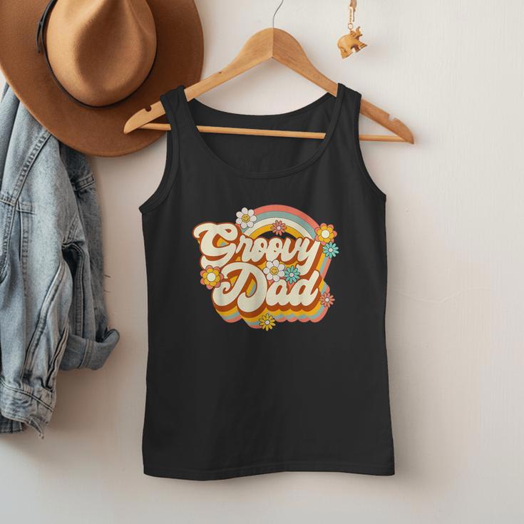 Retro Groovy Dad Family Birthday 60s 70s Hippie Costume Men Tank Top