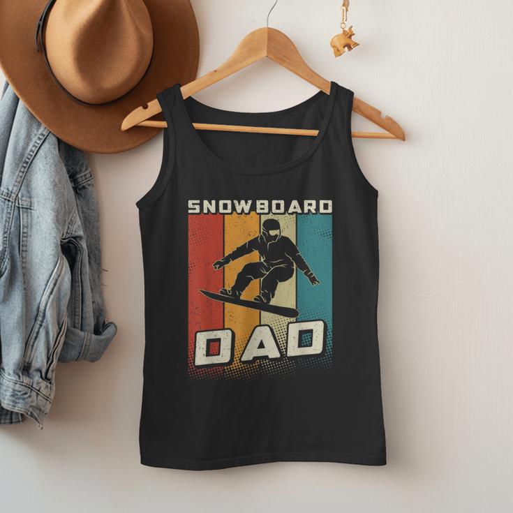 Retro Snowboard Dad Snowboarding Father Snowboarder Dad Men Tank Top