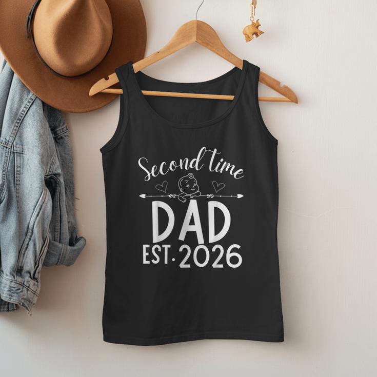 Second Time Dad Est 2026 Pregnancy Announcement Baby Daddy Men Tank Top