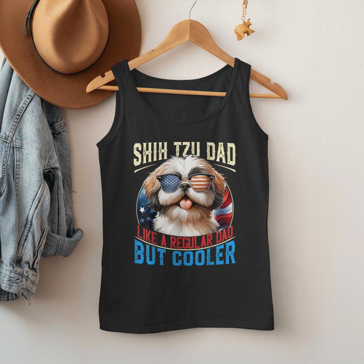 Shih Tzu Dad Like A Regular Dad But Cooler Dog Father's Day Men Tank Top