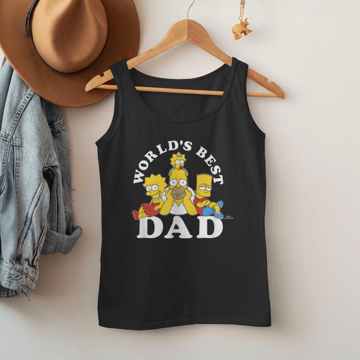 The Simpsons World's Best Dad Father's Day Group V2 Small Men Tank Top