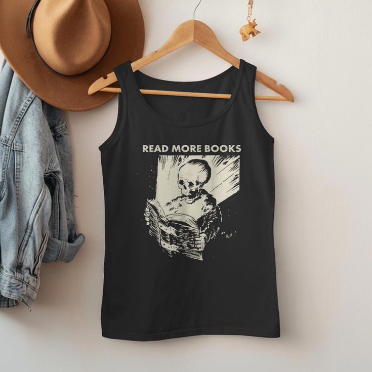 Skeleton Read More Books Men Tank Top Skeleton Read More Books Men Tank Top