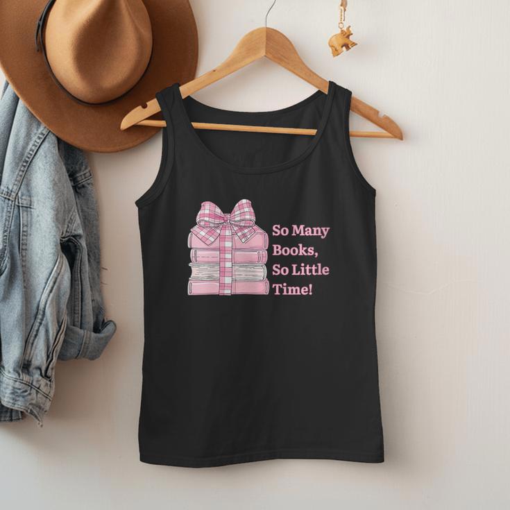 So Many Books Little Time Book Lover Teacher Librarian Men Tank Top