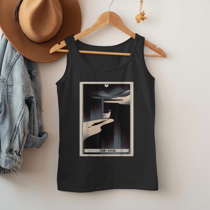 Tarot Cards Guide Book Esoteric Mysticism Clothing The Fool Tarot Card -Adults & Kids Small Short Sleeve Crew Neck Classic Fit Men Tank Top