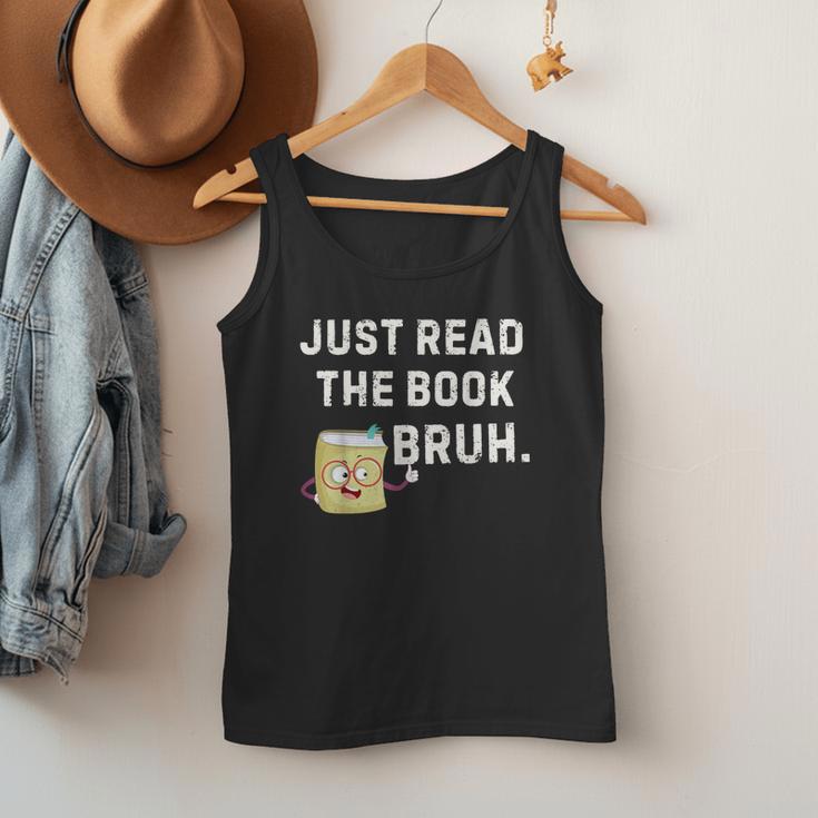 Teacher Quote Just Read The Book Bruh For Men Women Girls Kids Men Tank Top Teacher Quote Just Read The Book Bruh For Men Women Girls Kids Men Tank Top