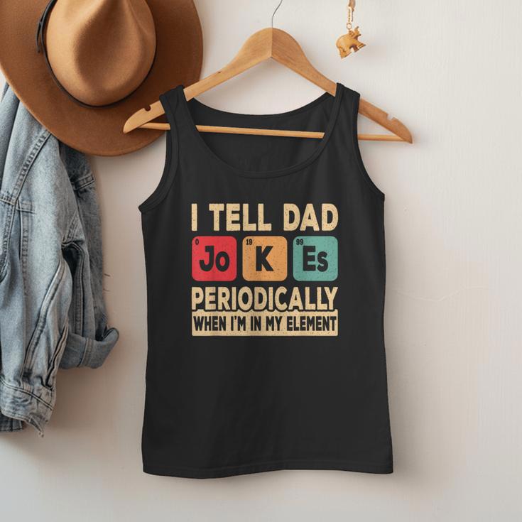 I Tell Dad Jokes Periodically Retro Papa Fathers Day Men Men Tank Top