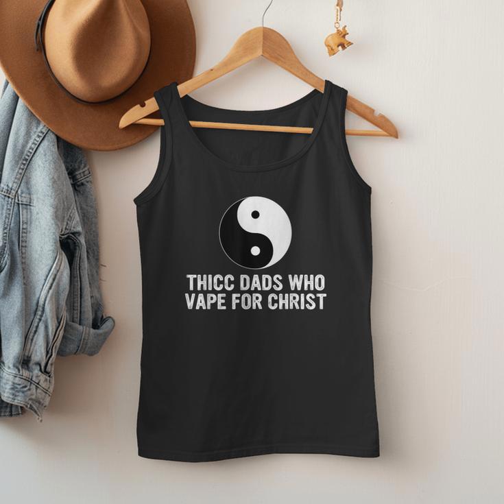 Thicc Dads Who Vape For Christ Father Day Men Tank Top