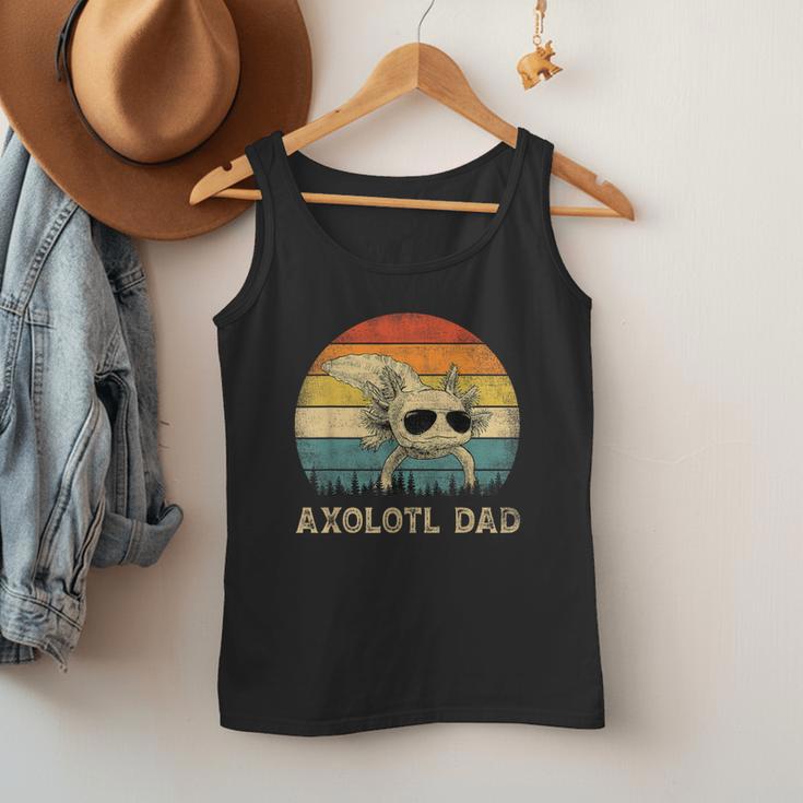 Vintage Axolotl Dad Axolotl Lovers Daddy Father's Day Men Tank Top