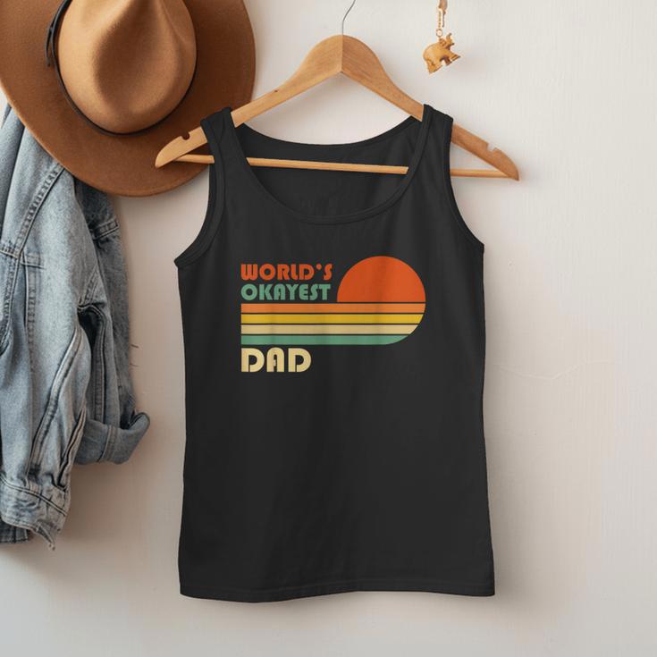 World's Okayest Dad Father Retro Vintage Men Tank Top World's Okayest Dad Father Retro Vintage Men Tank Top