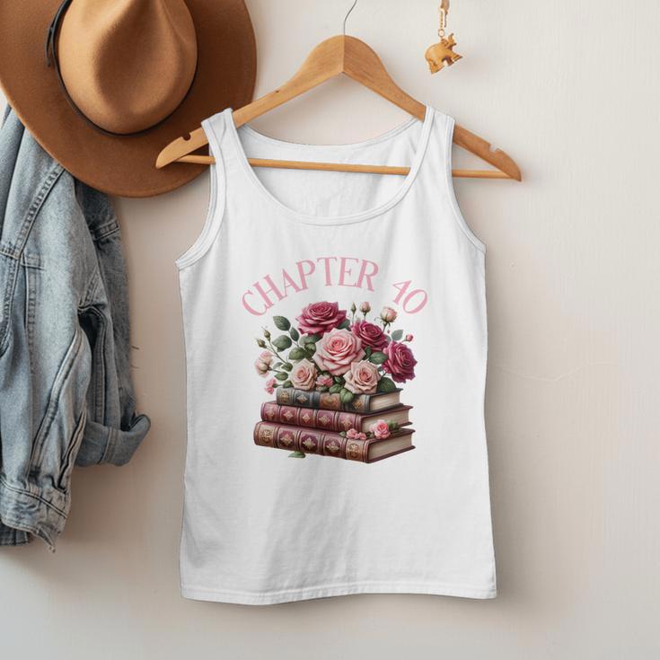 40th Birthday Chapter 40 Birthday Shirt Women Book Lover Men Tank Top 40th Birthday Chapter 40 Birthday Shirt Women Book Lover Men Tank Top