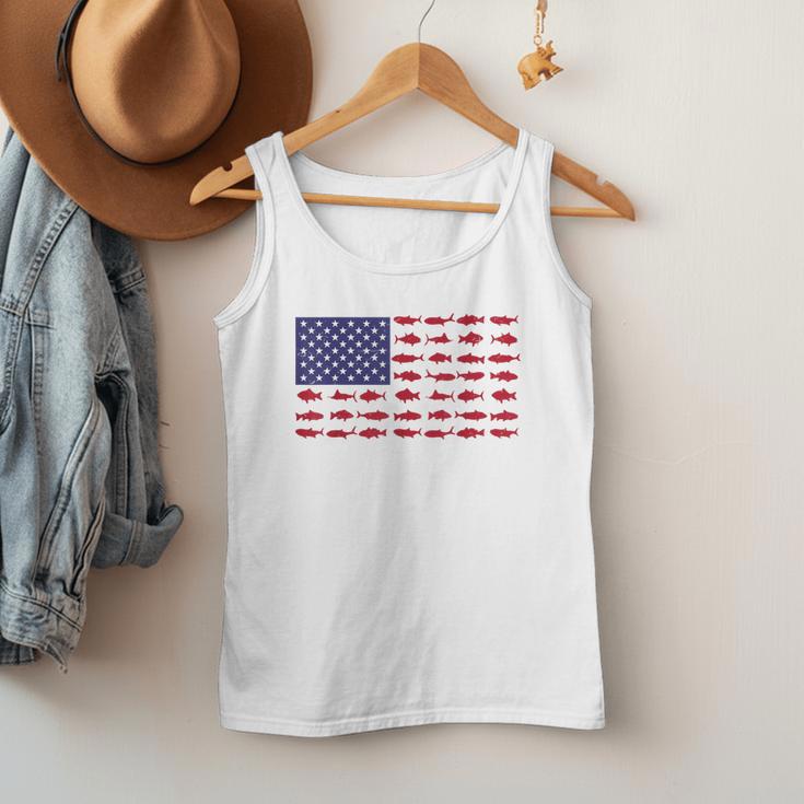 American Flag Fishing-Shirt Men Kids Bass Fish Dad Patriotic Men Tank Top