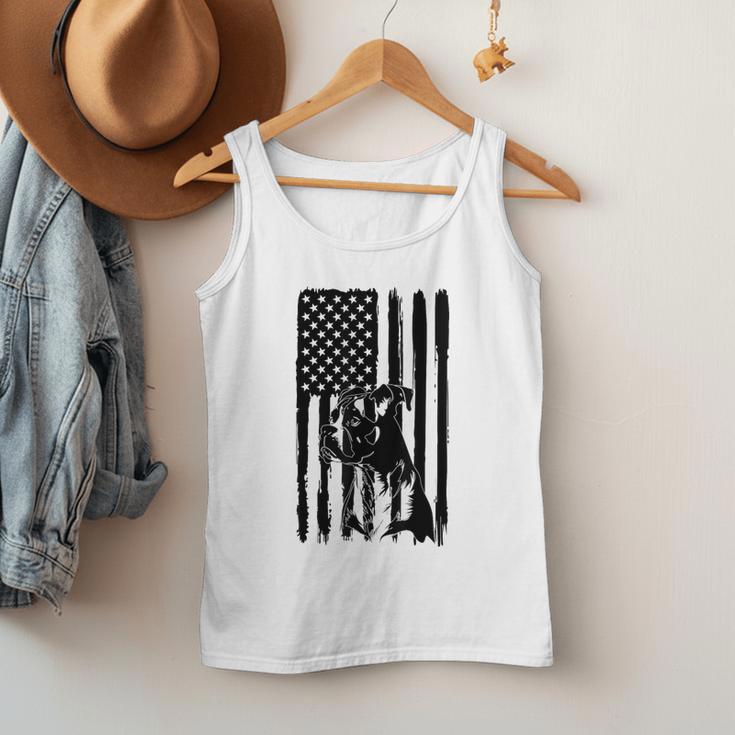 American Flag USA Patriot Boxer Dog Dad Men Tank Top